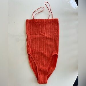 Urban Outfitters Seamless Straight Neck One Piece Swimsuit -  S